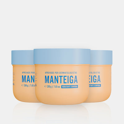 Chegou Manteiga Corporal com manteiga de pêssego, Óleo de Buriti e bioestimulador de colágeno da Beleza Brasileira. Conheça o creme hidratante que une ativos nutritivos com rápida absorção e sensorial delicioso e hidratante. Ideal pra peles secas e extrasecas, conheça já!