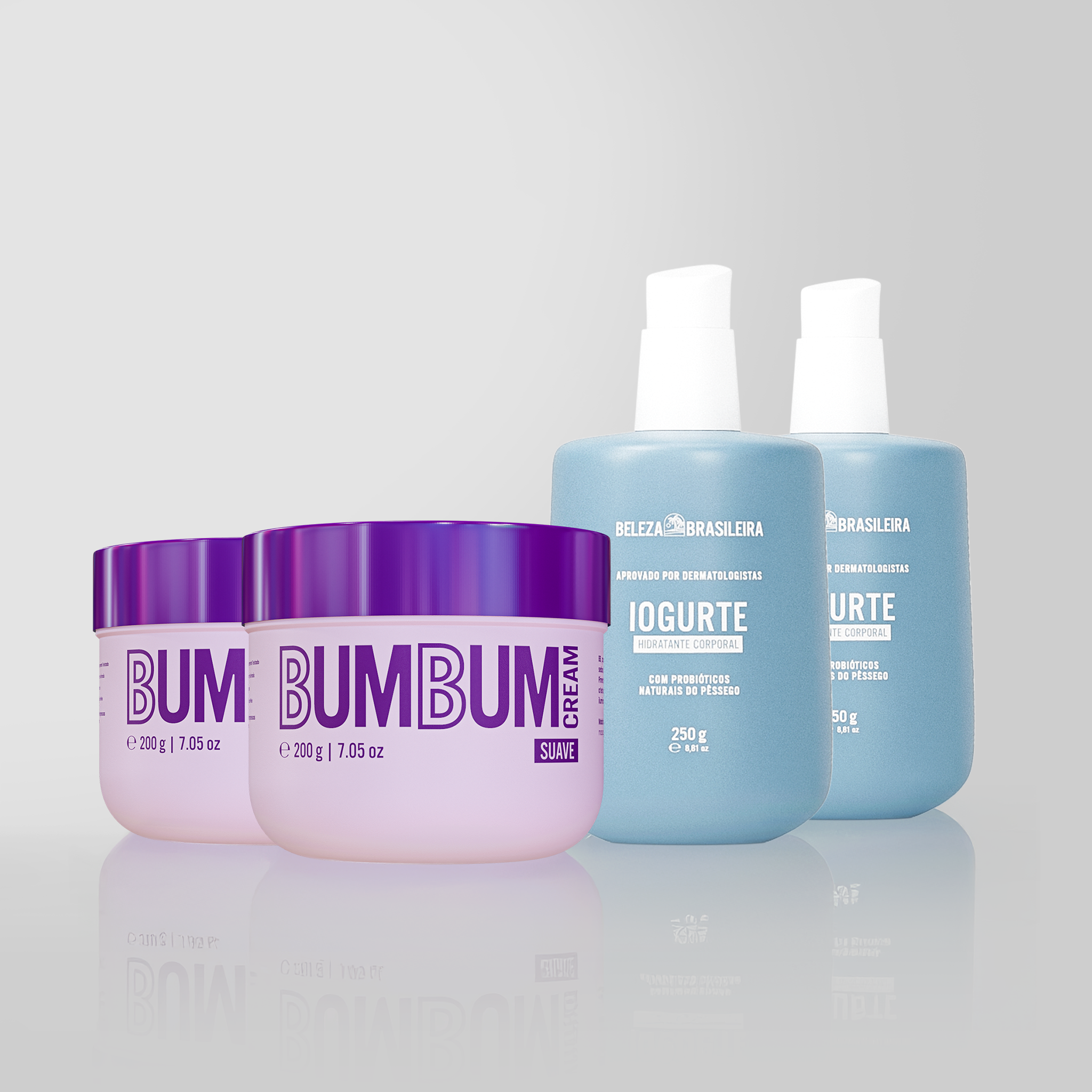 Compre 2 Bumbum Cream Suave, leve 2 Iogurtes Hidratante Corporal