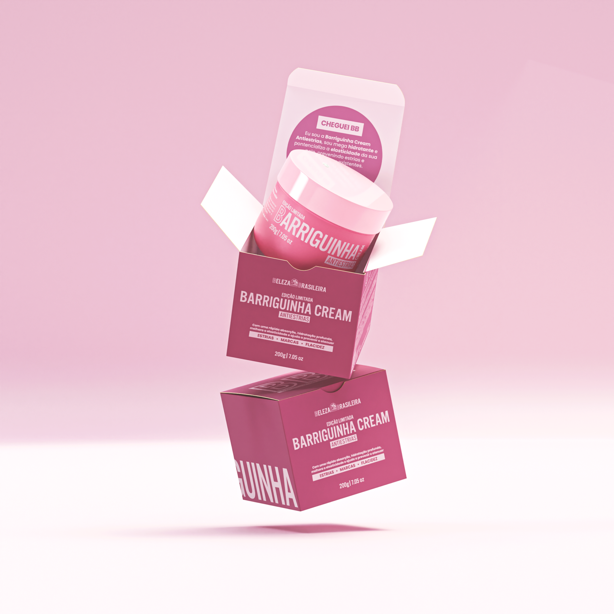 _Barriguinha Cream Antiestrias_BELEZA BRASILEIRAO Barriguinha Cream Antiestrias hidrata e potencializa a elasticidade da pele. Assim, ele previne as estrias e proporciona um suavidade à pele.
Sua fórmula vegana e Barriguinha Cream - Beleza Brasileira