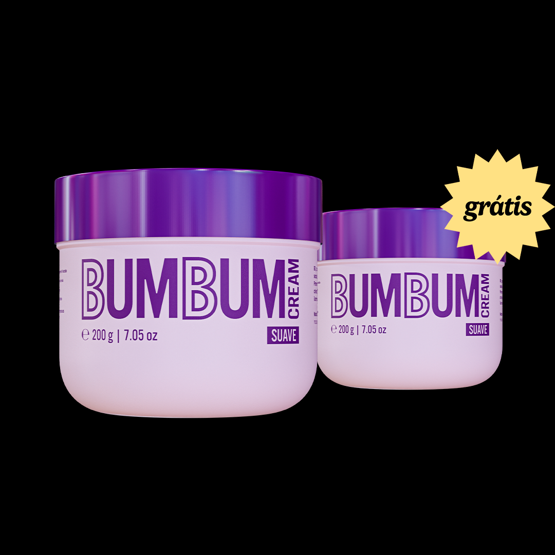 Garanta dose dupla do Bumbum Cream Suave, o queridinho da Beleza Brasileira que garante firmeza e viço na pele.