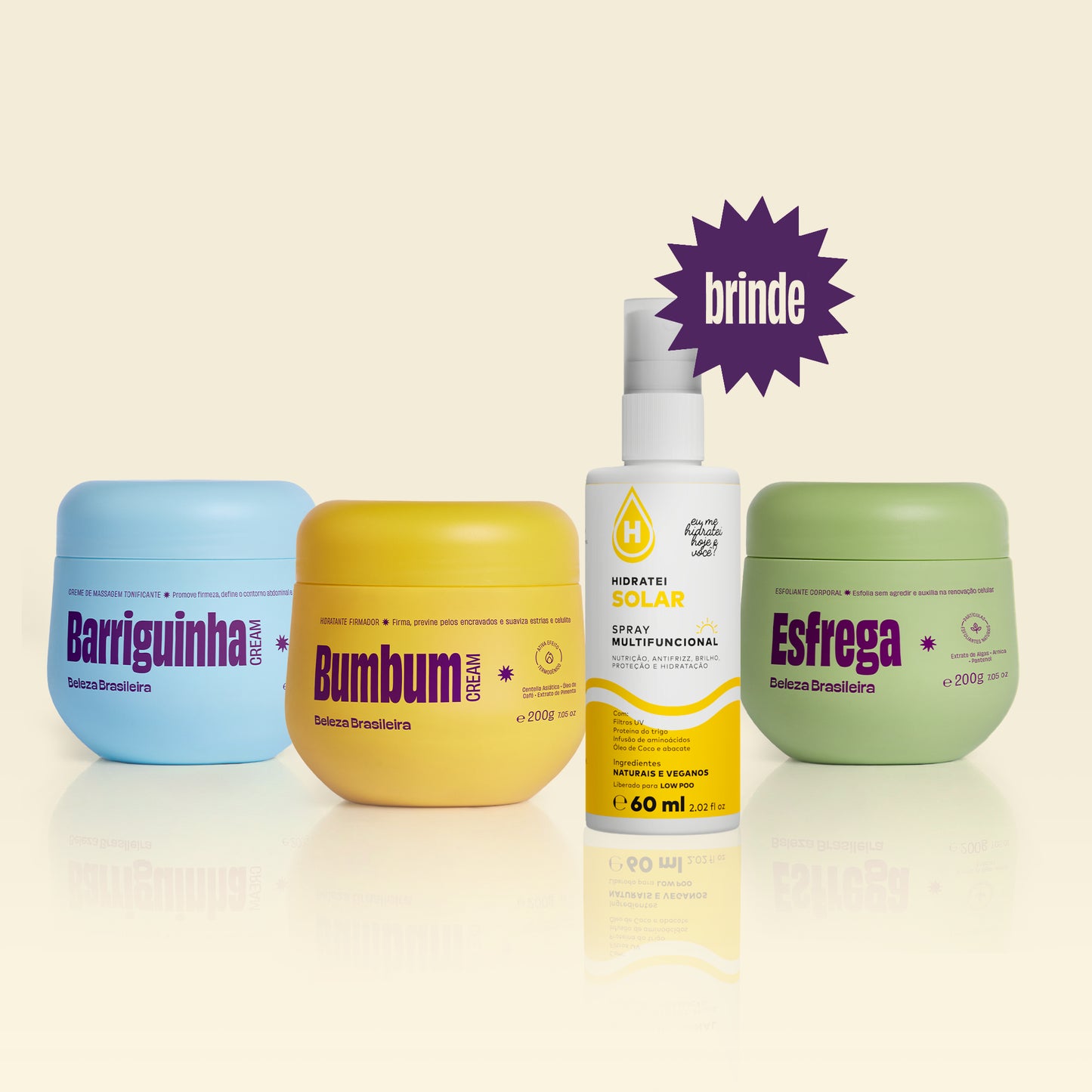 Kit Trio Cuidado Diário | Ganhe um Spray Leave-in Solar da Hidratei