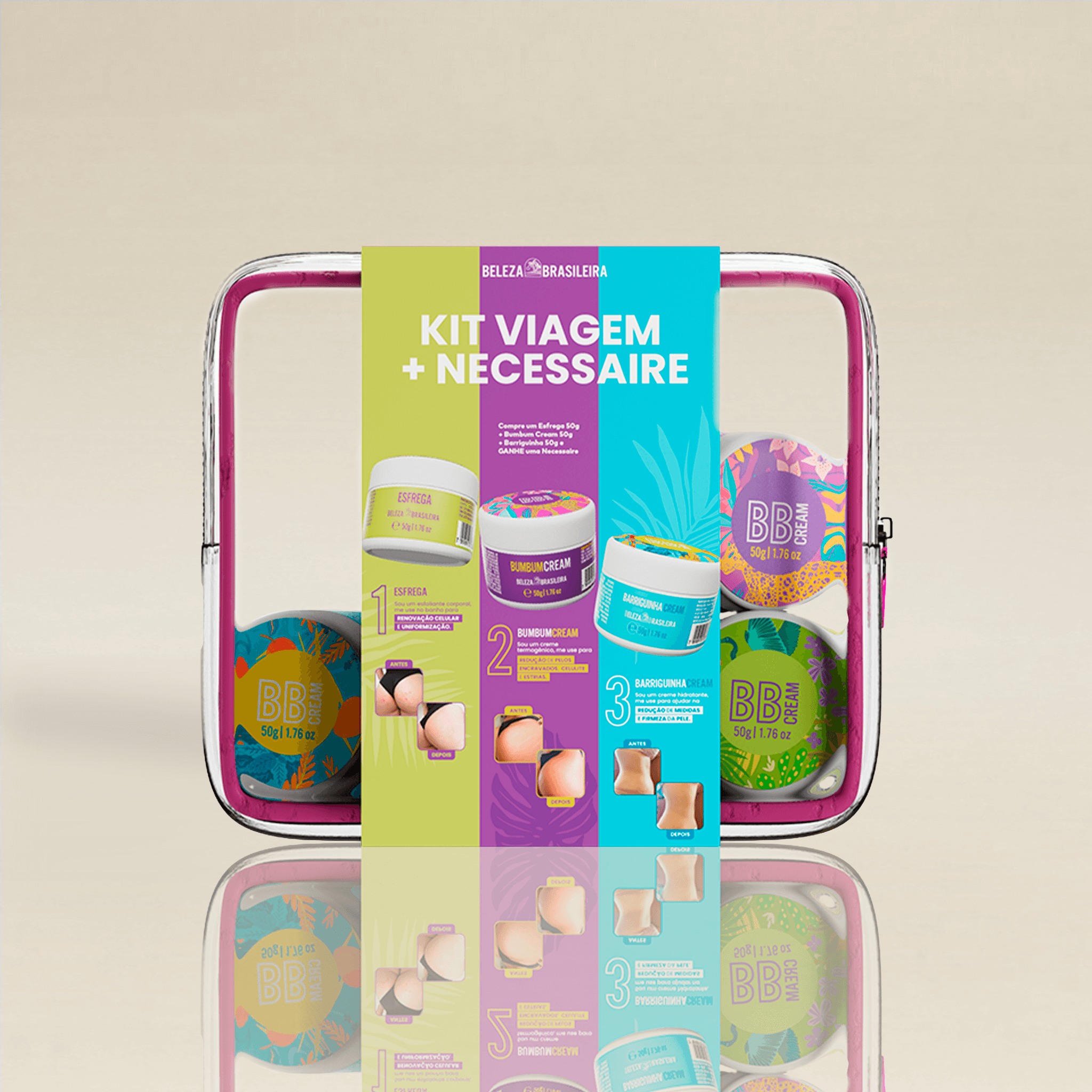 Kit Travel Size para Viagem e Autocuidado | Beleza Brasileira
