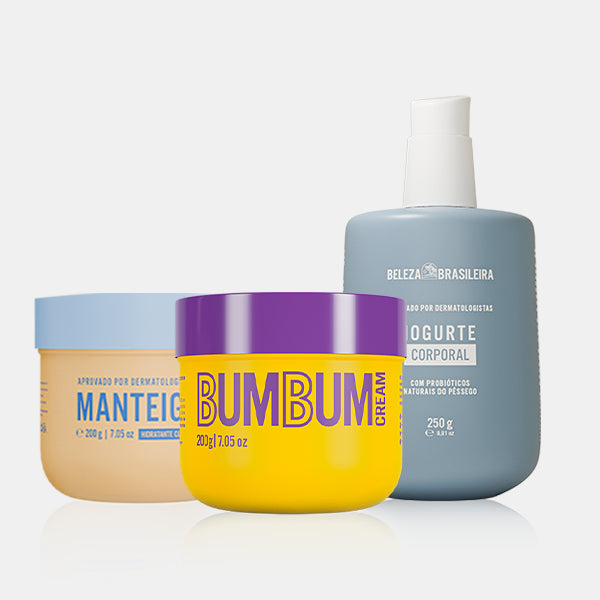 Seu autocuidado de respeito! O trio que hidrata, nutre e firma do jeitinho que sua pele merece! O Kit Hidratação Intensa junta nossos queridinhos com ativos poderosos para transformar sua rotina de bodycare em um verdadeiro ritual. 