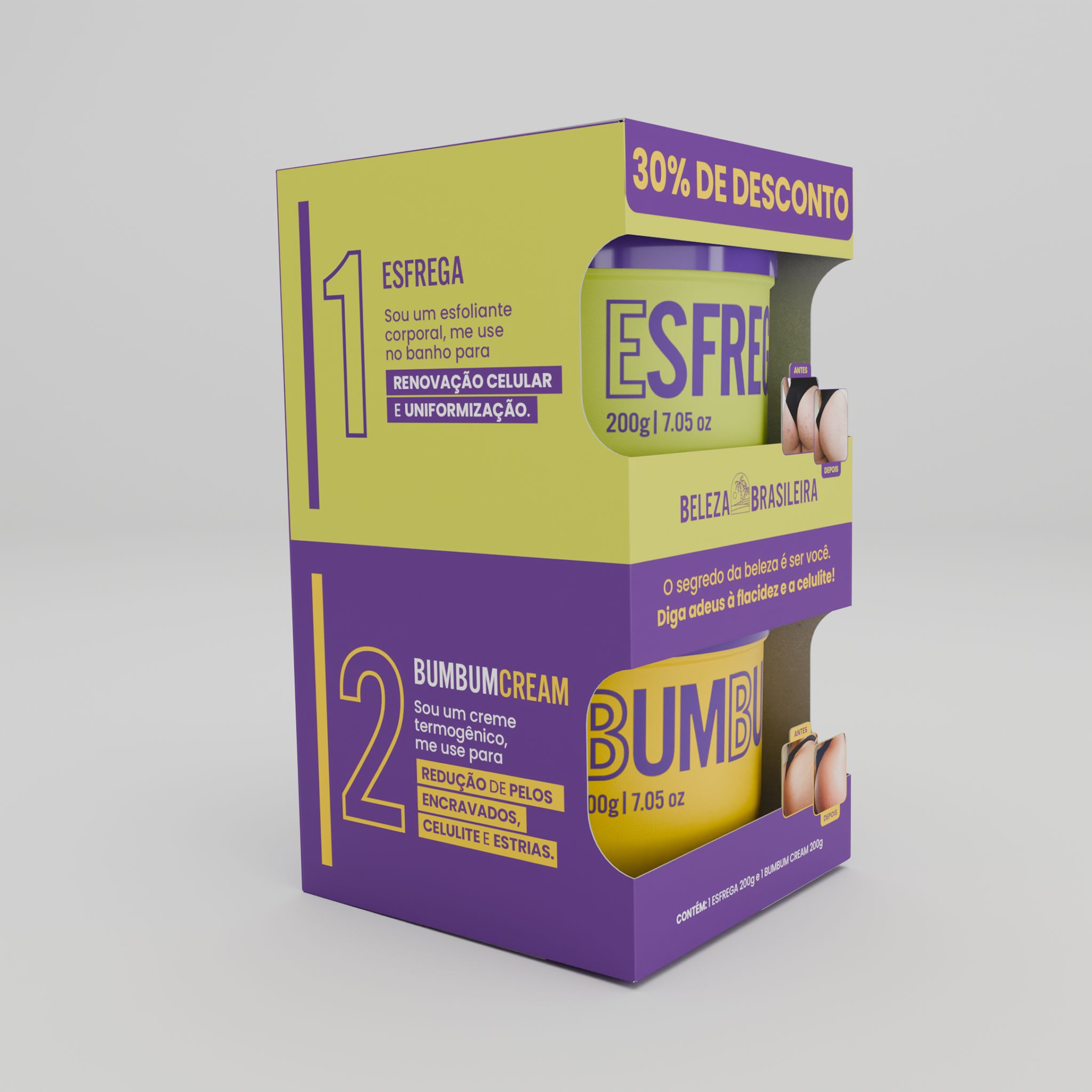 Promo pack: Bumbum Cream + Esfrega Esfoliante | Embalagem antiga
