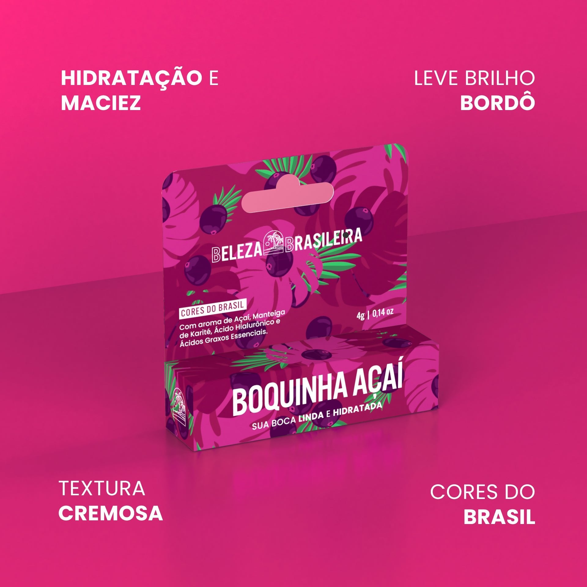 Boquinha Cream Açaí - BELEZA BRASILEIRAlip balm
