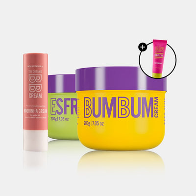 Bumbum Cream + Esfrega + Boquinha + BB Clear - BELEZA BRASILEIRAhide