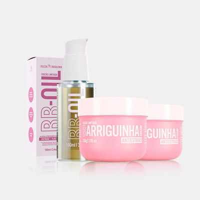 Kit Barriguinha Cream: 2 Barriguinha + 1 BB Oil - BELEZA BRASILEIRA