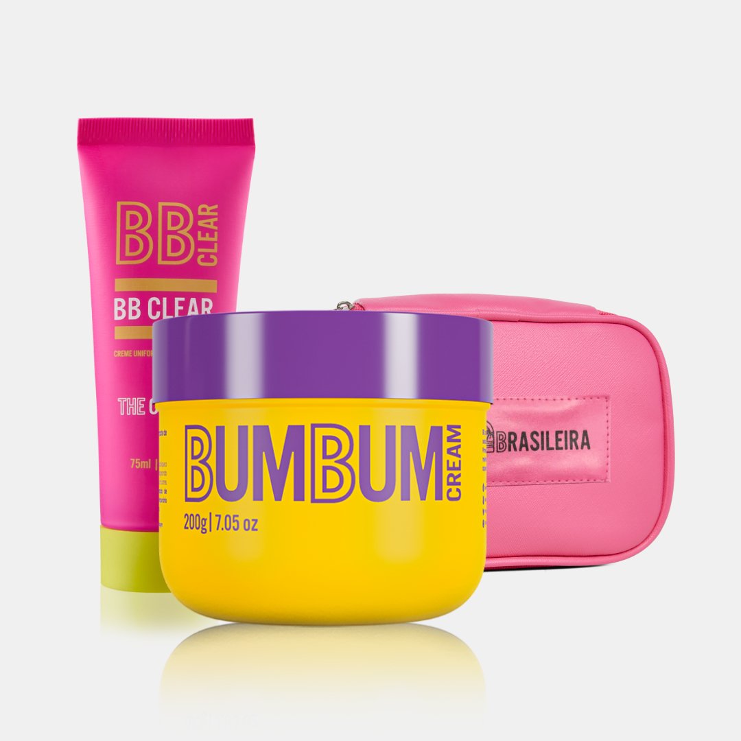 Kit Bumbum Cream + BB Clear + Nécessaire - BELEZA BRASILEIRAkit