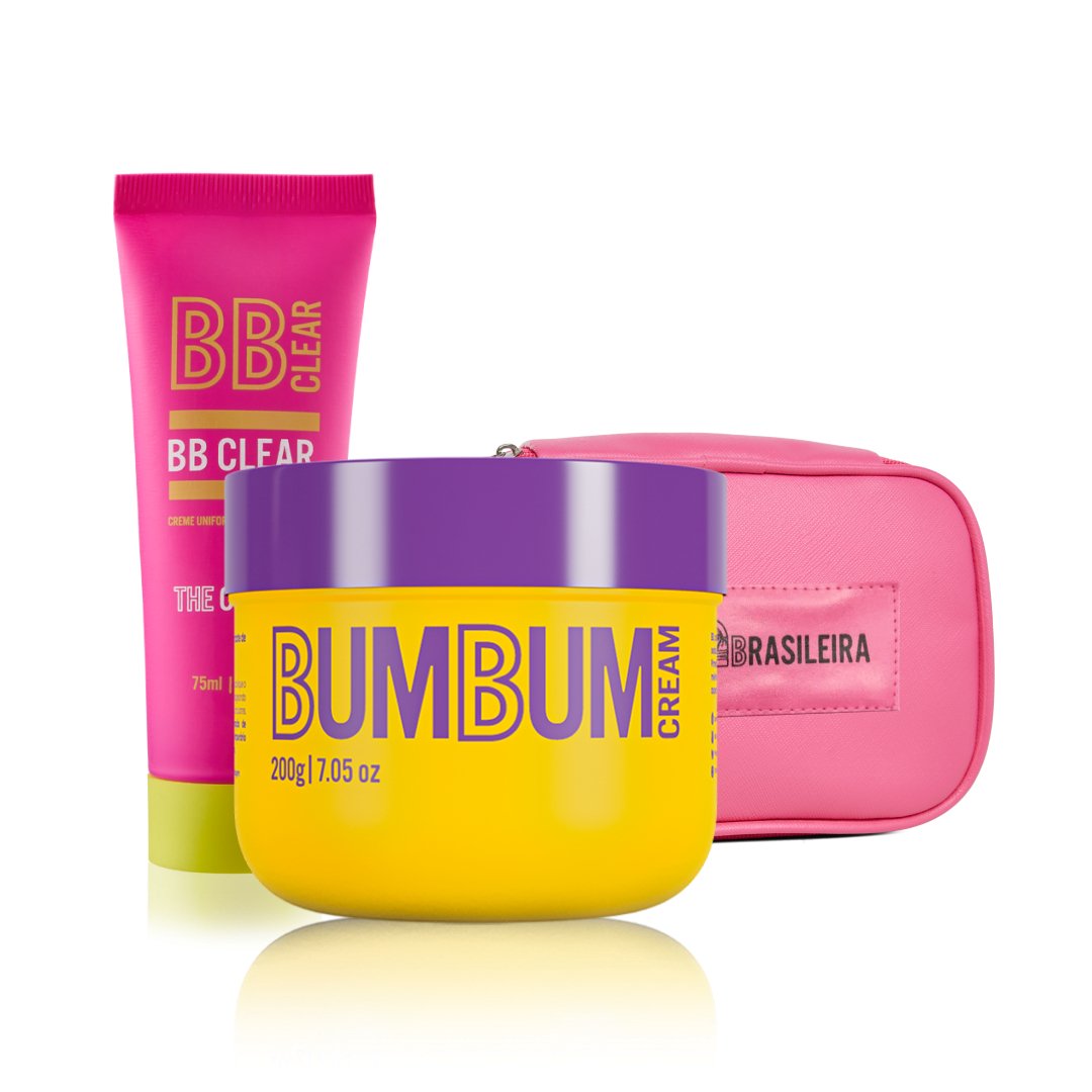 Kit Bumbum Cream + BB Clear + Nécessaire - BELEZA BRASILEIRAkit