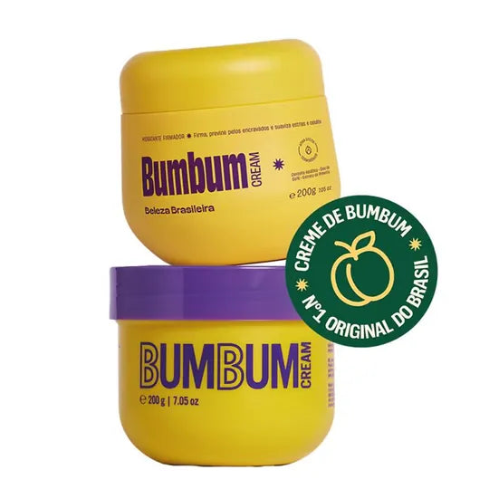 Potes de Bumbum Cream, embalagem nova e antiga